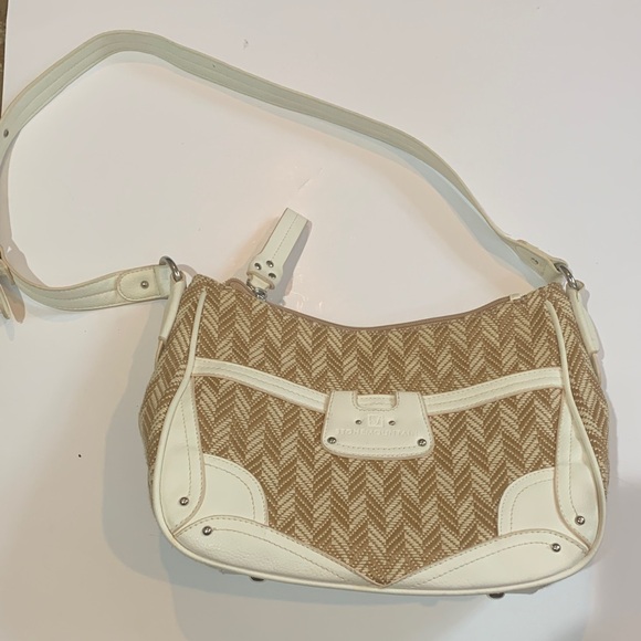 Stone Mountain Handbags - Stone Mountain Accessories Cream and Brown Shoulder Bag